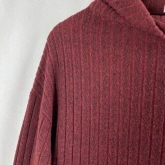 Lush Women Long Sleeve Cowl Neck Ribbed Knit Sweater Dress Size XS - Picture 7 of 8